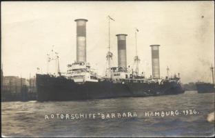 Rotor ship Barbara in Hamburg, photo