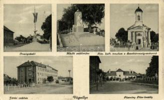 Vágsellye Castle of Pázmány, County Hall, flag