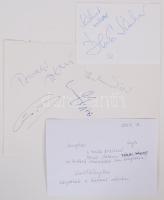 cca 1990 Benkó Dixieland Band zenekart ismertető angol nyelvű prospektus, továbbá Benkó Sándor és más tagok aláírása, és egy fotó Járay Jánosról (dobok, 1963-2000)