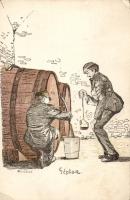 Studentika, selmeci diákélet, s: Bartha L. (EK)