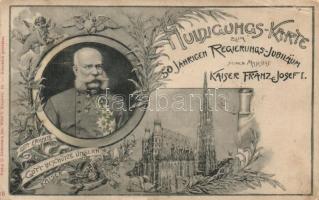 1898 Franz Joseph 50th Anniversary (small tear)