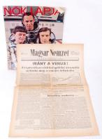 1961/1982 2db űrrepüléssel foglalkozó lapszám: Magyar Nemzet, Nők Lapja