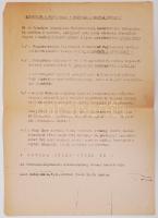 1956. okt. 30. 2db géppel írt röplap az "Ady-ligeti Honvéd Határvadászok Katonai Forradalmi Tan...