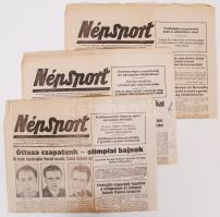 1952 5db Népsport-szám a Helsinkiben megrendezett nyári olimpiáról