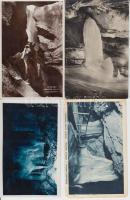 4 db régi képeslap cseppkőbarlangokról