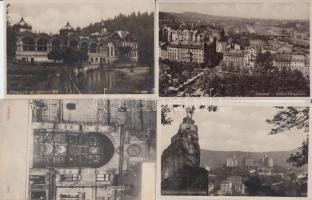 7 db régi, cseh városképes lap