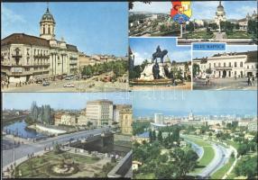 86 db modern, európai városképes lap, közte több fekete-fehér