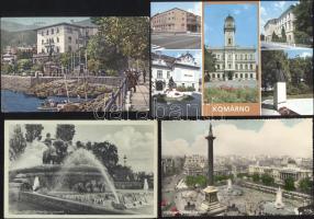 88 db modern, külföldi és magyar városképes lap, mind használatlan