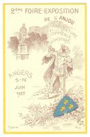 1925 Francia vásár kártyanaptár / calendar