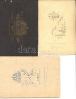 cca 1860-1890 6 db közepes méretű keményhátú fotó / vintage photos 12x17 cm