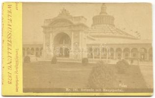 1873 Bécsi világkiállítás pavilon keményhátú fotó / Vienna Expo pavillon photo 7x9 cm
