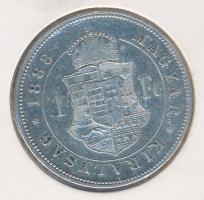 1883KB 1Ft Ag "Barokk címer" T:2-