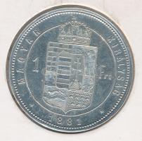 1881KB. 1Ft Ag "Középcímer" T:2