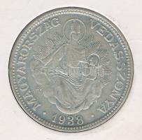 1938. 2P Ag "Madonna" T:2 patina
