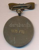 1975. Ferencvárosi Torna Club "FTC" zománcozott Br kitüntető jelvény T:2