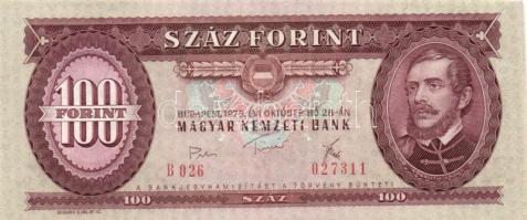 1975. 100Ft ferdén vágva T:I