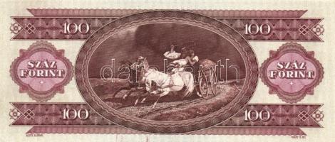 1995. 100Ft hátlapon festékfoltok T:I