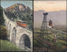 7 db régi városképes lap (három olasz, egy cseh, egy orosz és két ukrán) / 7 pieces postcards, three...