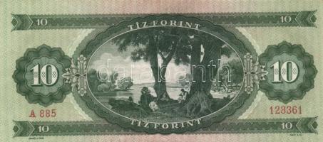 1949. 10Ft elcsúszott nyomat, nagyobb méret 161x73mm T:I- fo