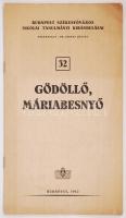 1942 Budapest székesfőváros iskolai tanulmányi kirándulásai Gödöllő, Máriabesnyő BHÉV menetrenddel