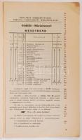 1942 Budapest székesfőváros iskolai tanulmányi kirándulásai Gödöllő, Máriabesnyő BHÉV menetrenddel