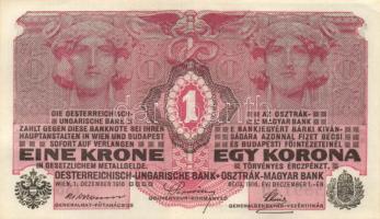 Osztrák-Magyar Bank 1916. 1K T:II