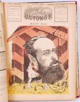 1882 Az Üstökös c. újság komplett évfolyama korabeli igényes félvászon kötésben