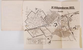 1933 Gödöllő Jamboree zsebkönyv 128p. kihajtható térképpel