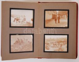 cca 1910 Törökország 47 db fotót tartalmazó fényképalbum, sok katonai képpel / Turkey photo album wi...