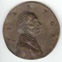Borsos Miklós (1906-1990): Bartók emlék plakett, jelzett, egy oldalas, d:6,5 cm