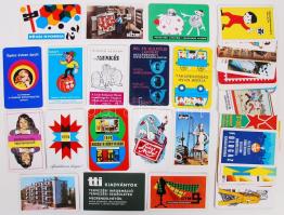 37 db kártyanaptár az 1970-es 80-as évekből