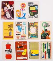 11 db kártyanaptár az 60-as évekből