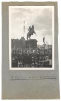 1937 Budapest a Rákóczi szobrának avatása a Kossuth téren fotó 7x9cm