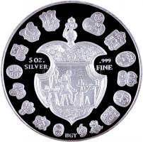 Bognár György (1944-) 1986. "Magyar Népköztársaság - United States Of America" múzeumi Ag ...