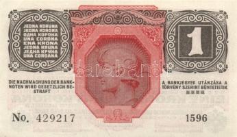 Osztrák-Magyar Bank 1916. 1K (3x) eltérő sorszámok T:I-
