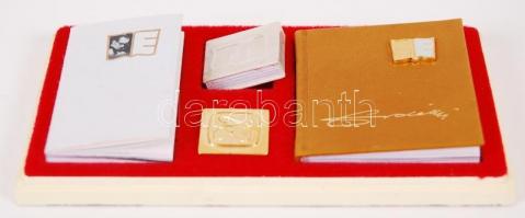 Minikönyv: Erdélyi János: Tipográfus művész köszöntése. 1979 3 db, díszdobozban, dedikált