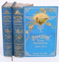 Arany János kisebb költeményei. I.-II. kötet. Bp., 1891. Ráth Mór. Festett, aranyozott szecessziós e...