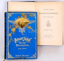 Arany János kisebb költeményei. I.-II. kötet. Bp., 1891. Ráth Mór. Festett, aranyozott szecessziós e...