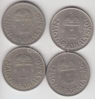 1926. 50f CuNi + 1938. 50f CuNi + 1939. 50f CuNi + 1940. 50f CuNi T:2,2-