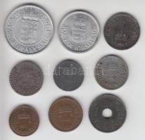 1931. 1f Br + 1935. 2f Br + 1940. 2f Fe + 1942. 2f Fe rovátkolt + 1942. 10f Fe + 1943. 2f Zn + 1943....