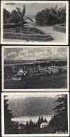 12 db régi, vegyes tematikájú képeslap, két erdélyi, hét külföldi városképes, és három  művészlap, p...