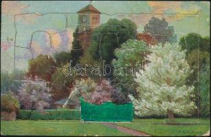 Bucharest castle, puzzle card