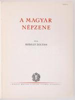 Kodály Zoltán: A magyar népzene. Bp., 1937, Királyi Magyar Egyetemi Nyomda. Kiadói papírkötésben, jó...