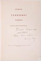 2db verseskötet Tompa László (1883-1964) erdélyi magyar költőnek dedikálva: Üdvözlégy szabadság (Jék...
