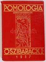 1937 Pomológia I.: Őszibarack I. Szerk. dr. Kerekes Lajos. 40db művészi nyomattal. Kiadói aranyozott műbőr kötésben, dedikált (!)
