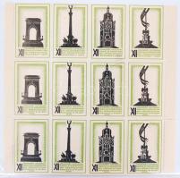 1930 Nemzetközi Építészeti Kongresszus levélzáró tizenkettes tömbben