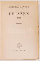 Gergely Sándor: Úriszék 1514. Bp., [1948], Athenaeum. Illusztrált papírkötésben, jó állapotban, dedi...