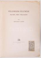 Hatvany Lajos: Feleségek felesége. Petőfi mint vőlegény. Bp., 1919, Pallas. Kiadói papírkötésben, il...