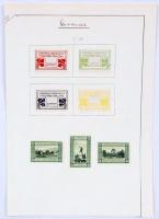 1907 Országos Műkedvelő Háziipari Kiállítás + Magyar Iskola Egyesület, összesen: 7 db levélzáró