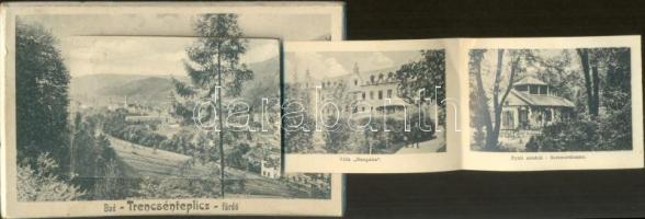 Trencsénteplic spa, thick leporello card